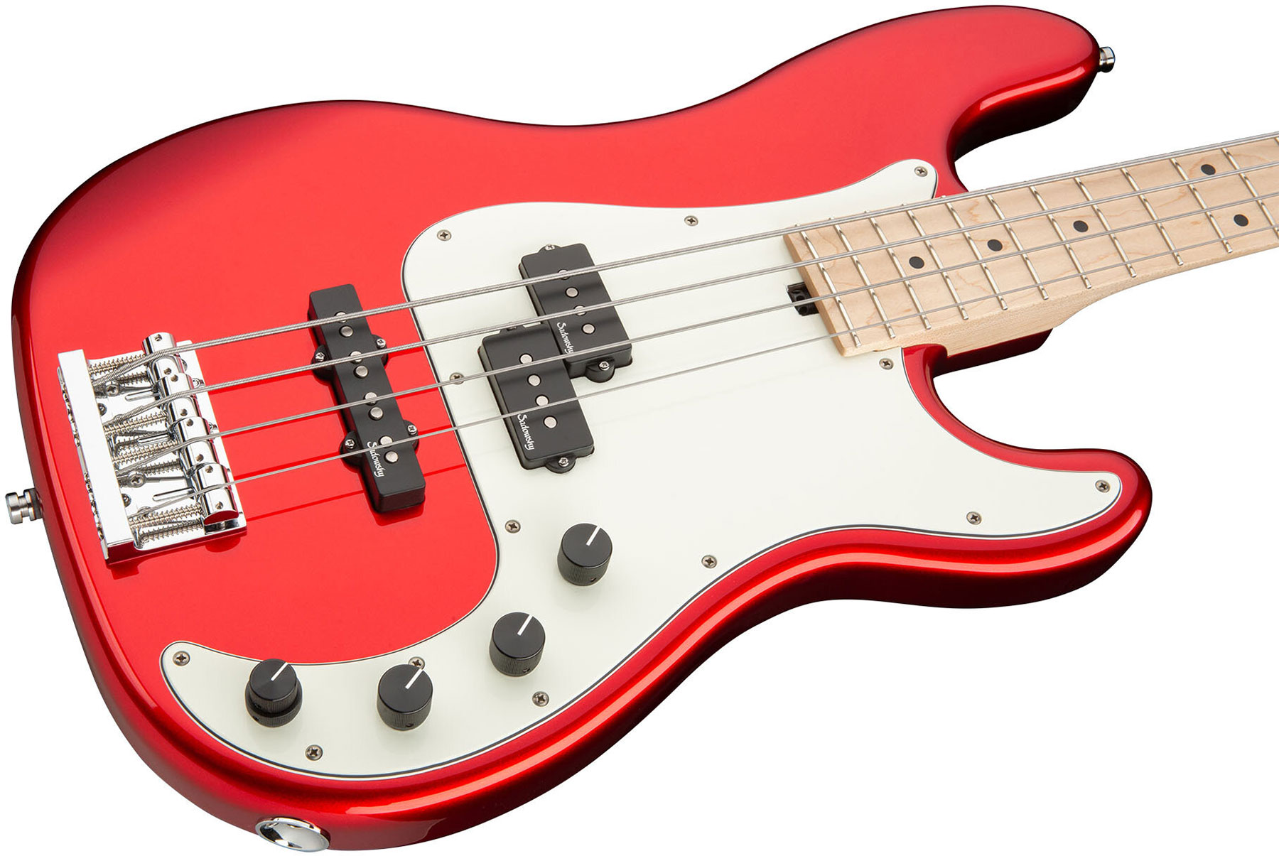 Sadowsky Hybrid P/j Bass 21 Fret Ash 4c Metroline All Active Mn - Solid Candy Apple Red - Basse Électrique Solid Body - Variation 2