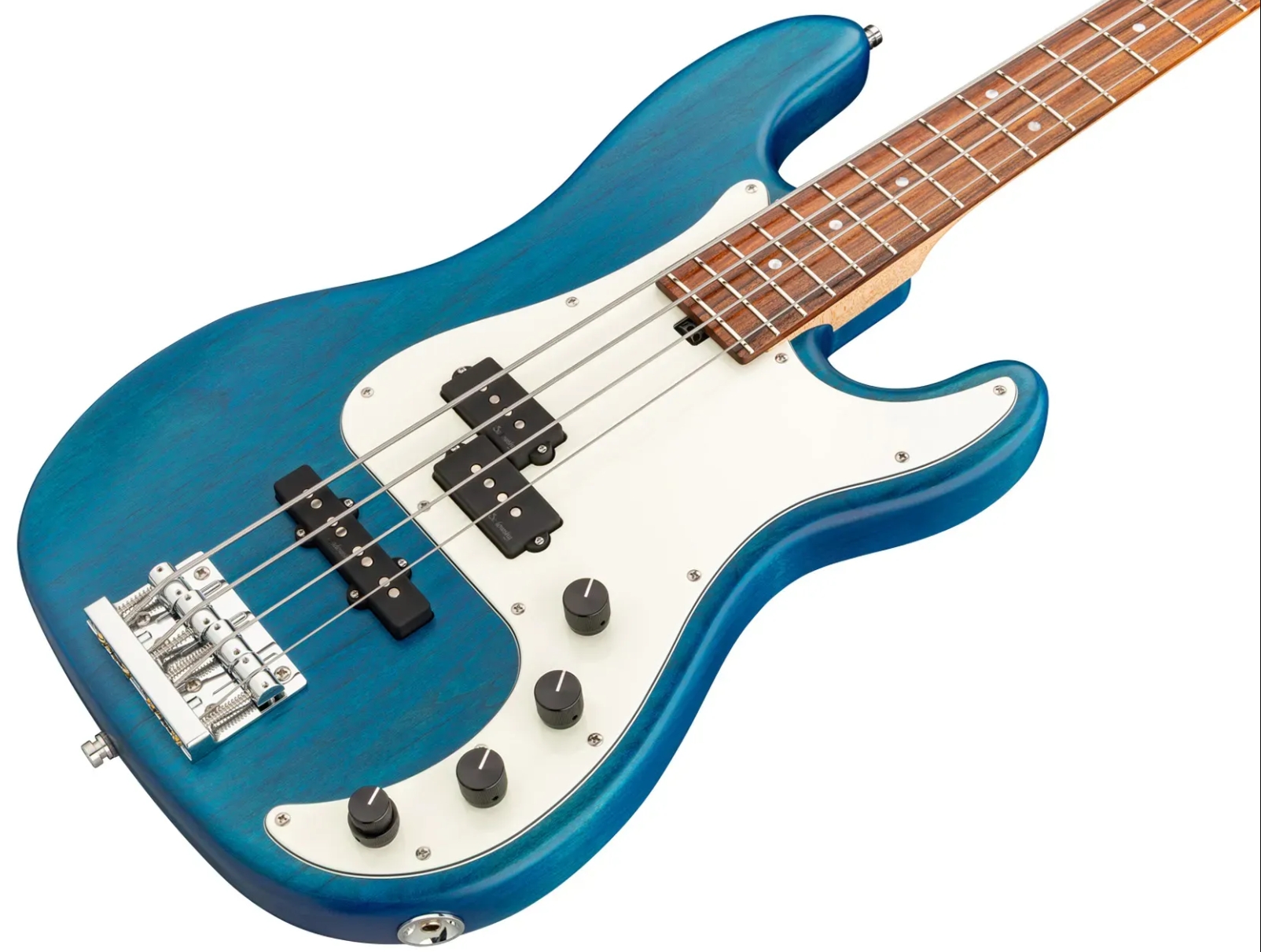 Sadowsky Hybrid Pj Bass 21 Fret Alder 4c Metroline All Active Mor - Ocean Blue Transparent Satin - Basse Électrique Solid Body - Variation 2