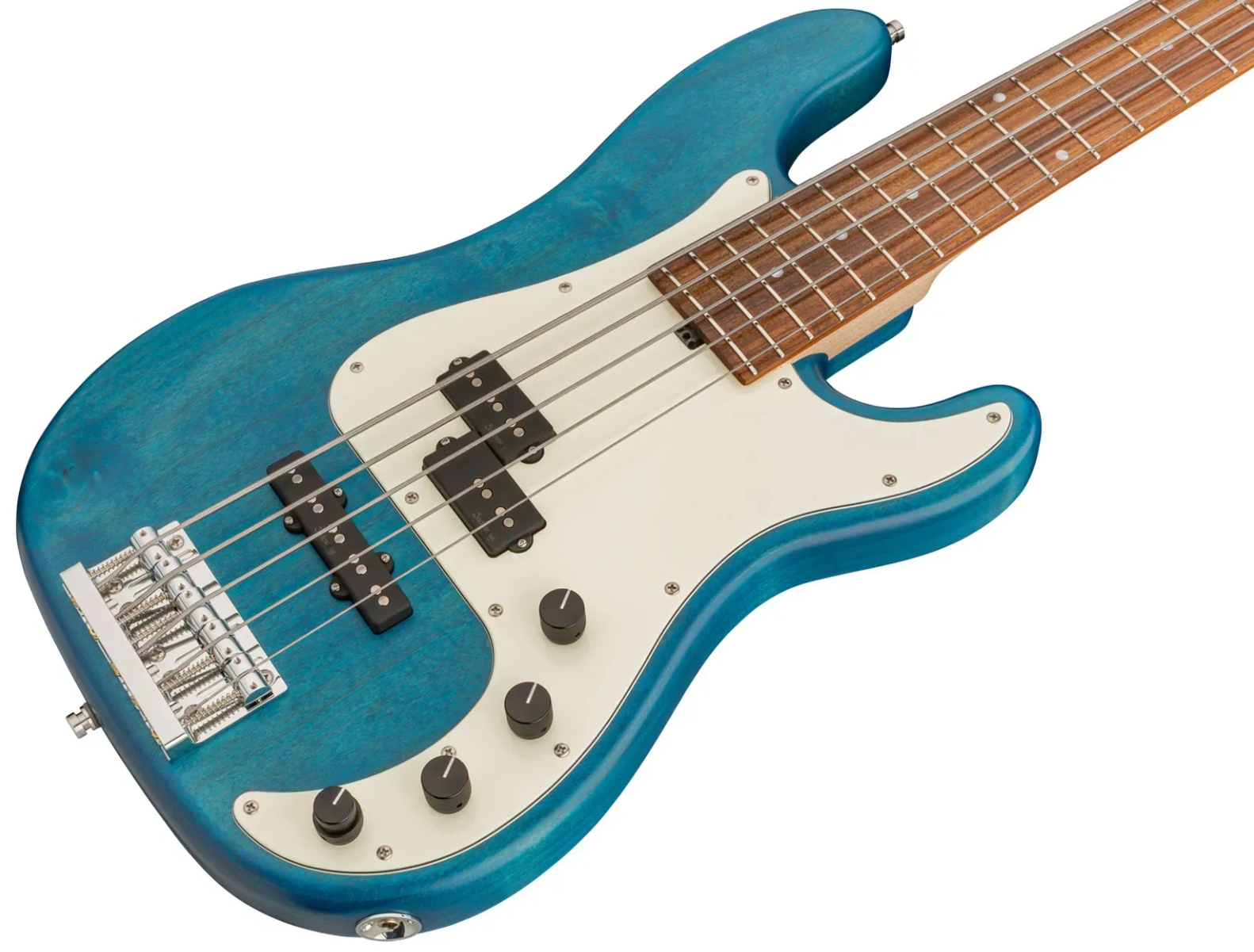 Sadowsky Hybrid Pj Bass 21 Fret Alder 5c Metroline All Active Mor - Ocean Blue Transparent Satin - Basse Électrique Solid Body - Variation 2