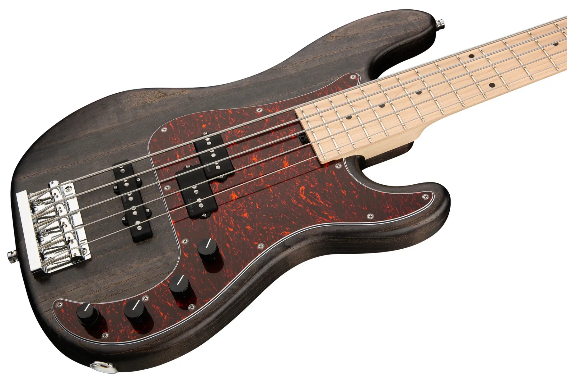 Sadowsky Hybrid Pj Bass 21 Fret Ash 5c Metroline All Active Mn - Nirvana Black Transparent Satin - Basse Électrique Solid Body - Variation 2