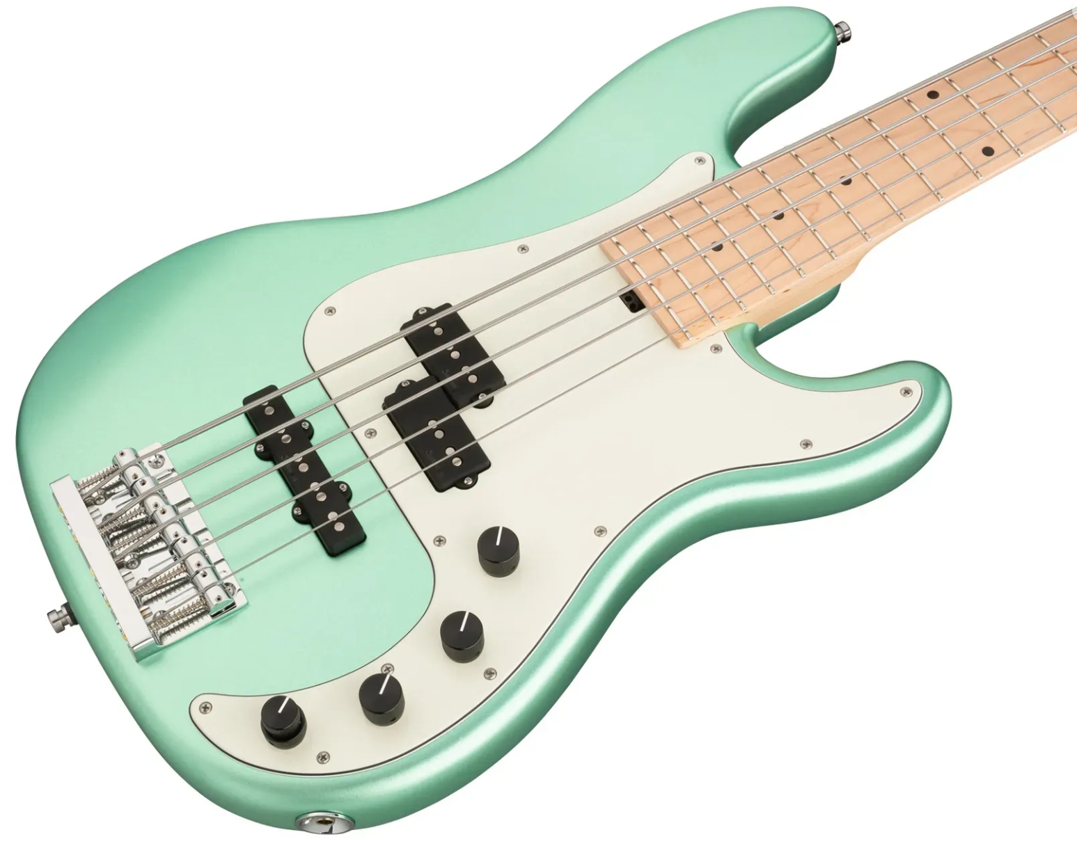 Sadowsky Hybrid Pj Bass 21 Fret Ash 5c Metroline All Active Mn - Sage Green Metallic Satin - Basse Électrique Solid Body - Variation 2