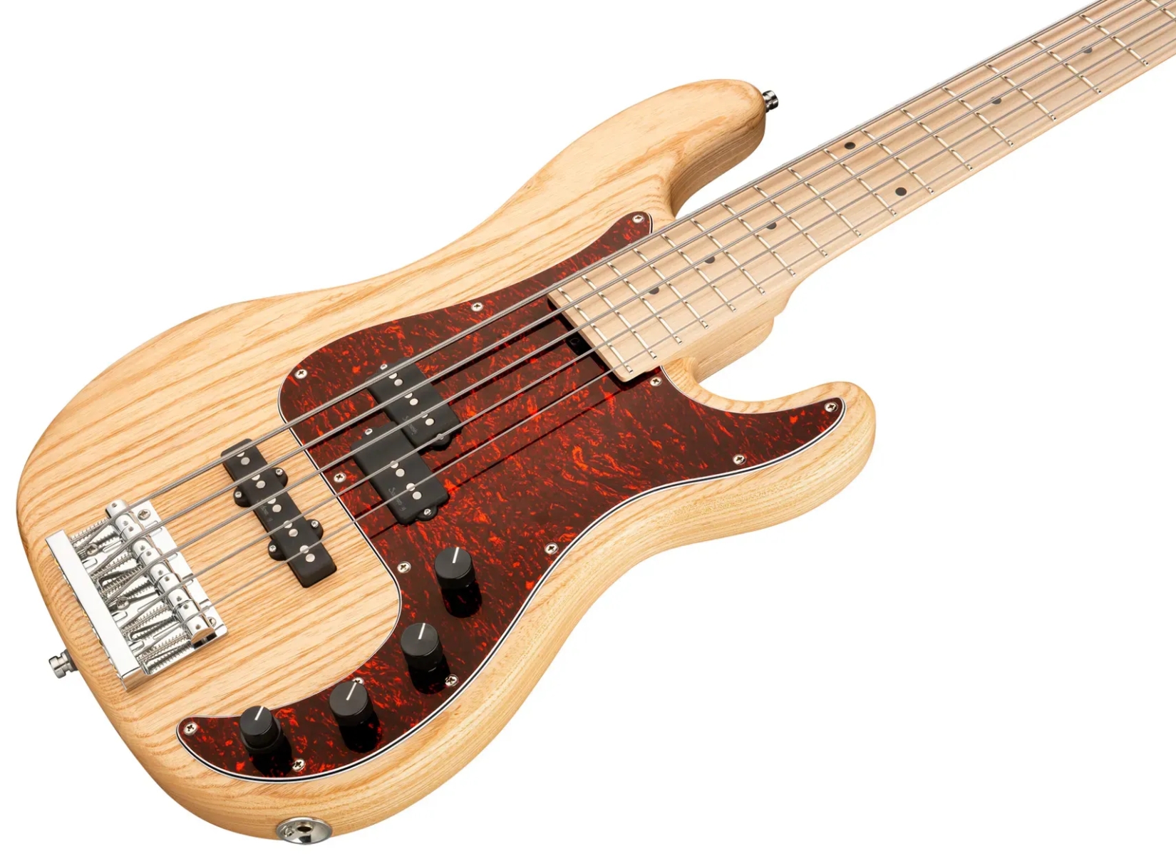 Sadowsky Hybrid Pj Bass 21 Fret Ash 5c Metroline All Active Mn - Natural Transparent Satin - Basse Électrique Solid Body - Variation 2