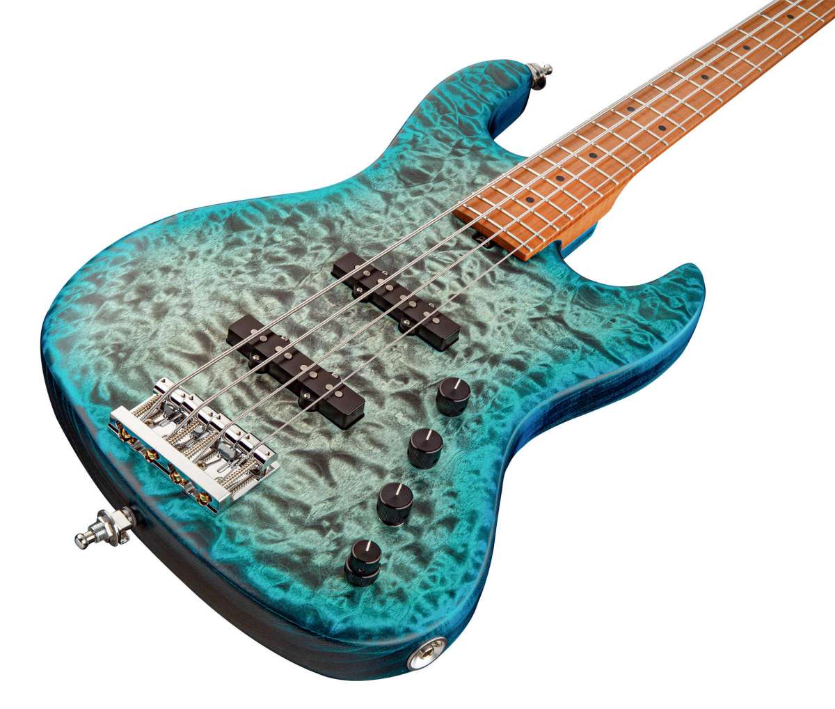 Sadowsky Standard J/j Bass 21 Fret Ash 4c Metroline Ltd All Active Mn - Whale Blue Trans Satin - Basse Électrique Solid Body - Variation 2