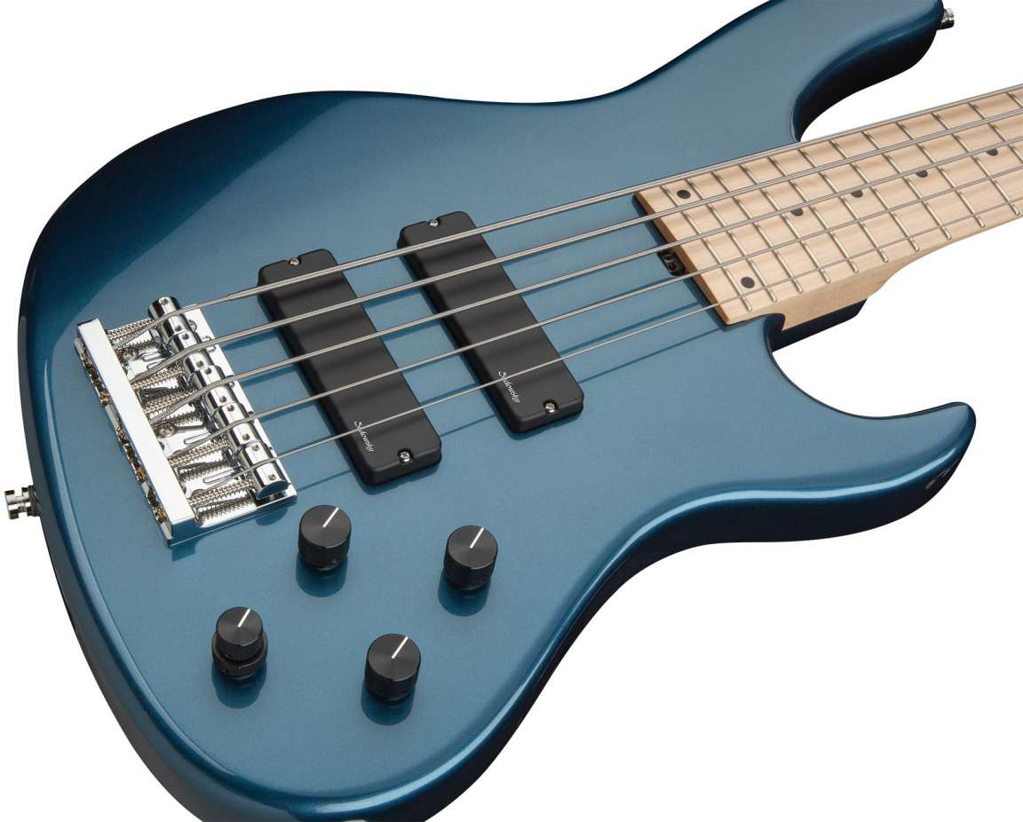 Sadowsky Modern Bass Ash 24 Fret 5c Metroline All Active Mn - Dark Lake Placid Blue Metallic - Basse Électrique Solid Body - Variation 2