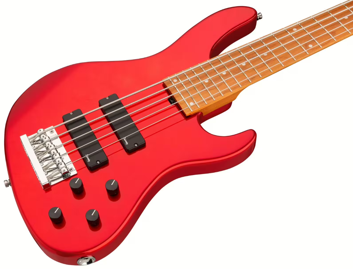 Sadowsky Modern Bass 24-fret 5c Metroexpress Active Mn - Candy Apple Red Metallic - Basse Électrique Solid Body - Variation 2