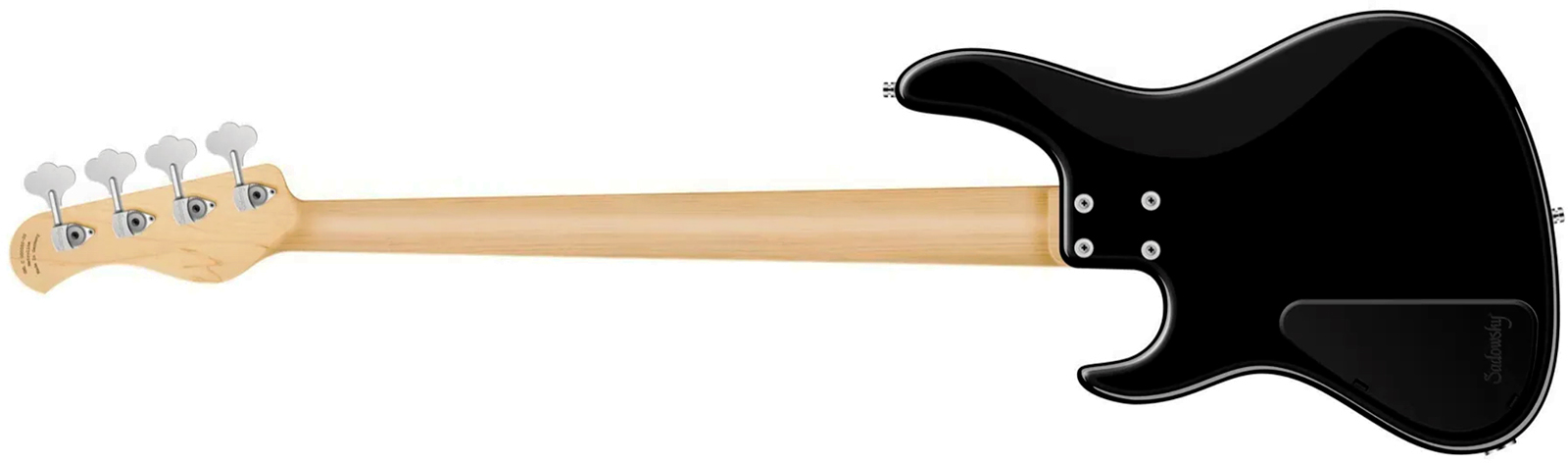 Sadowsky Modern Bass 24 Fret Ash 4c Metroline All Active Mn - Solid Black - Basse Électrique Solid Body - Variation 1