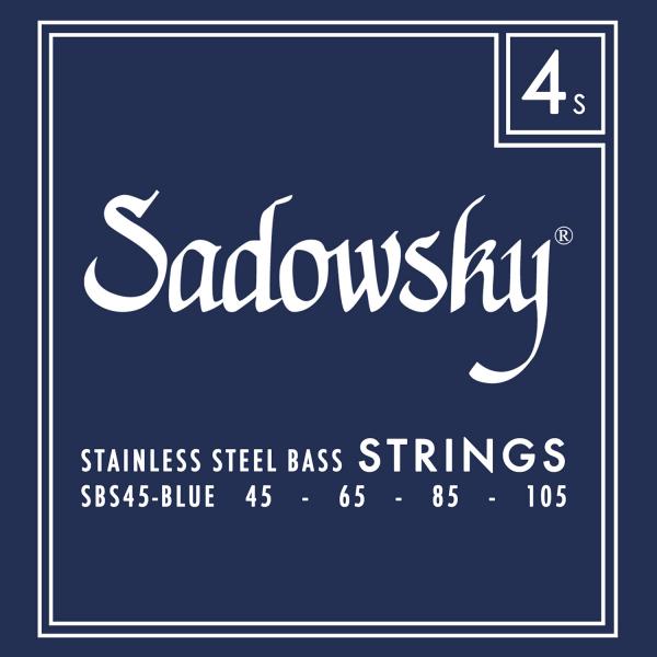 Cordes basse électrique Sadowsky SBS 45 Electric Bass 4-String Set Blue Label Stainless Steel 045-105 - Jeu de 4 cordes