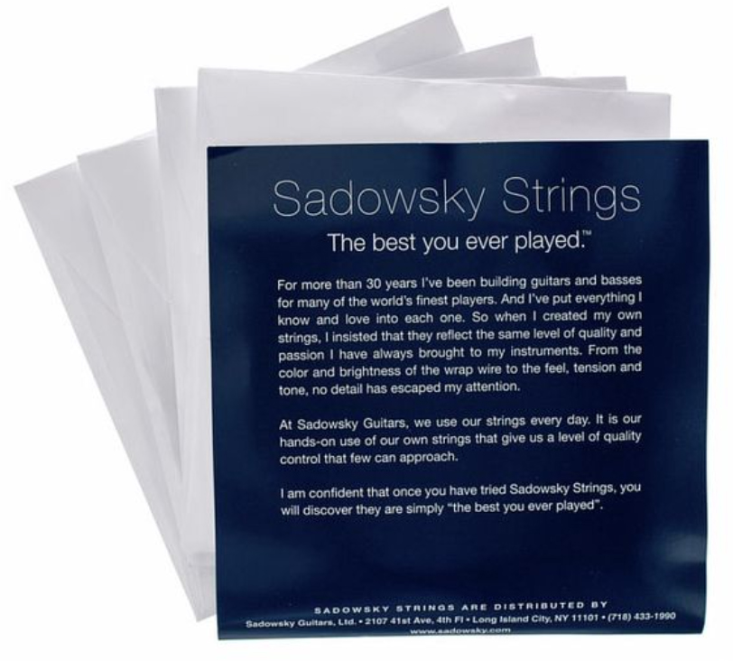 Sadowsky Sbs 45 Blue Label Stainless Steel Electric Bass 45-105 - Cordes Basse Électrique - Variation 1