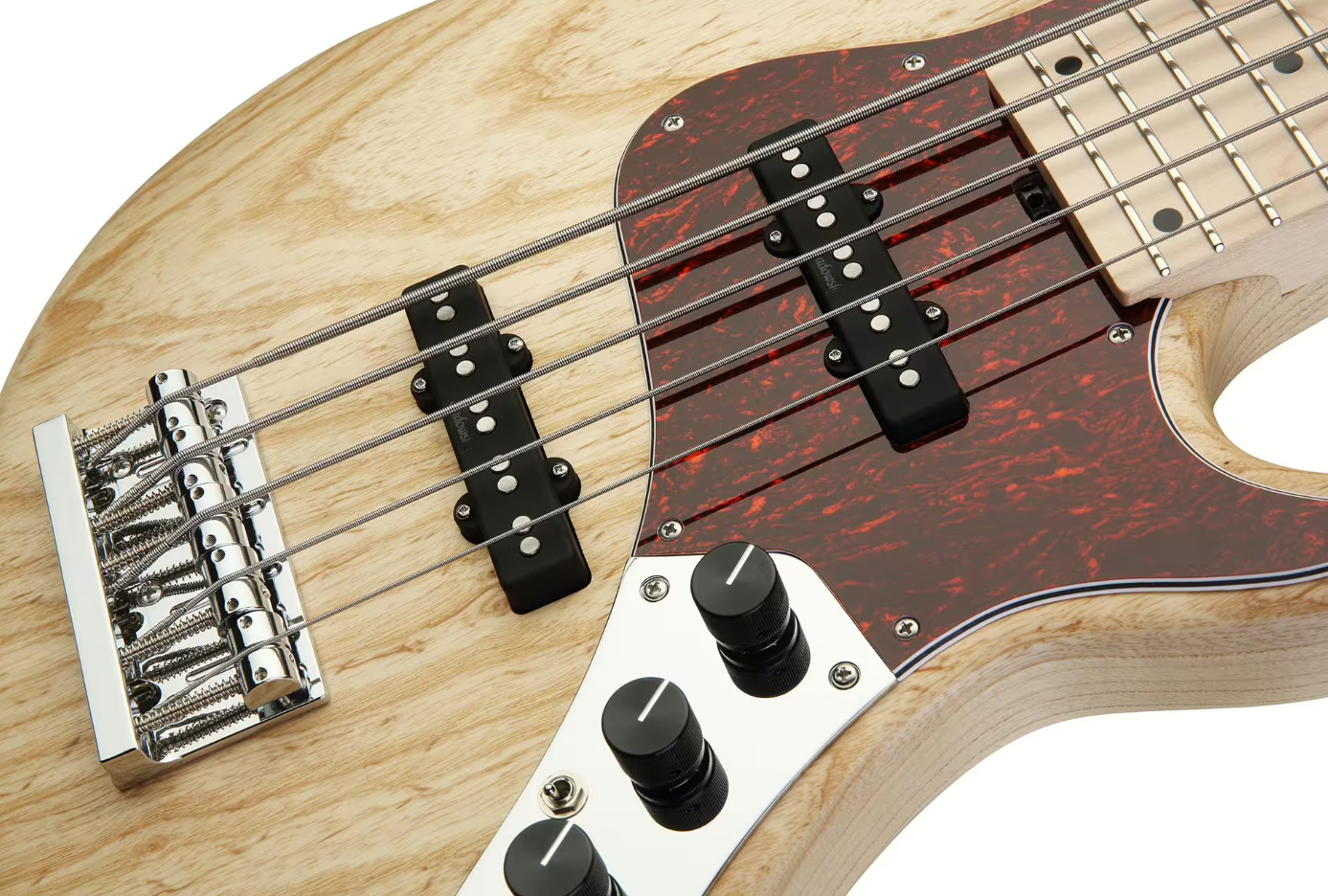 Sadowsky Single Cut Bass 24f Ash 5c Metroline All Active Mn - Natural Trans. Satin - Basse Électrique Solid Body - Variation 3