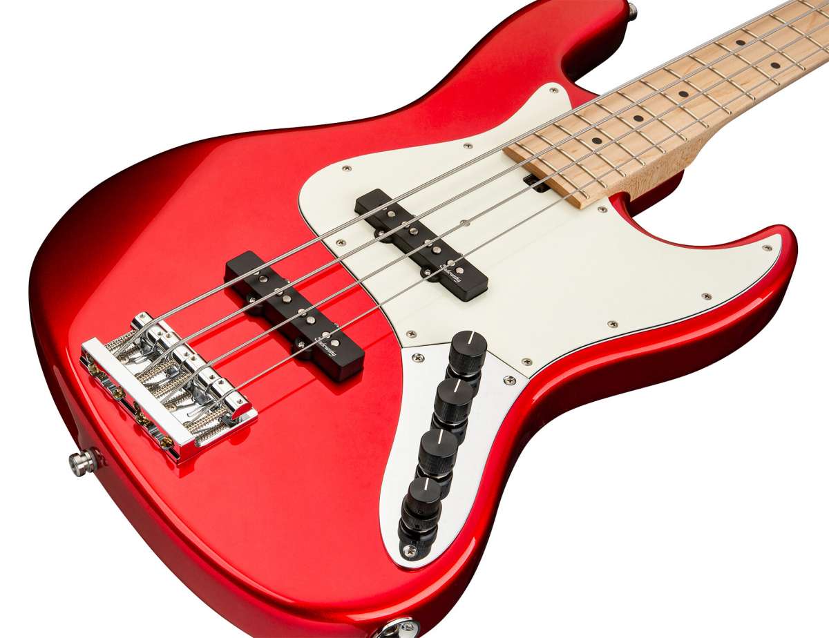 Sadowsky Vintage J/j Bass 21 Fret Ash 4c Metroline All Active Mn - Candy Apple Red - Basse Électrique Solid Body - Variation 2