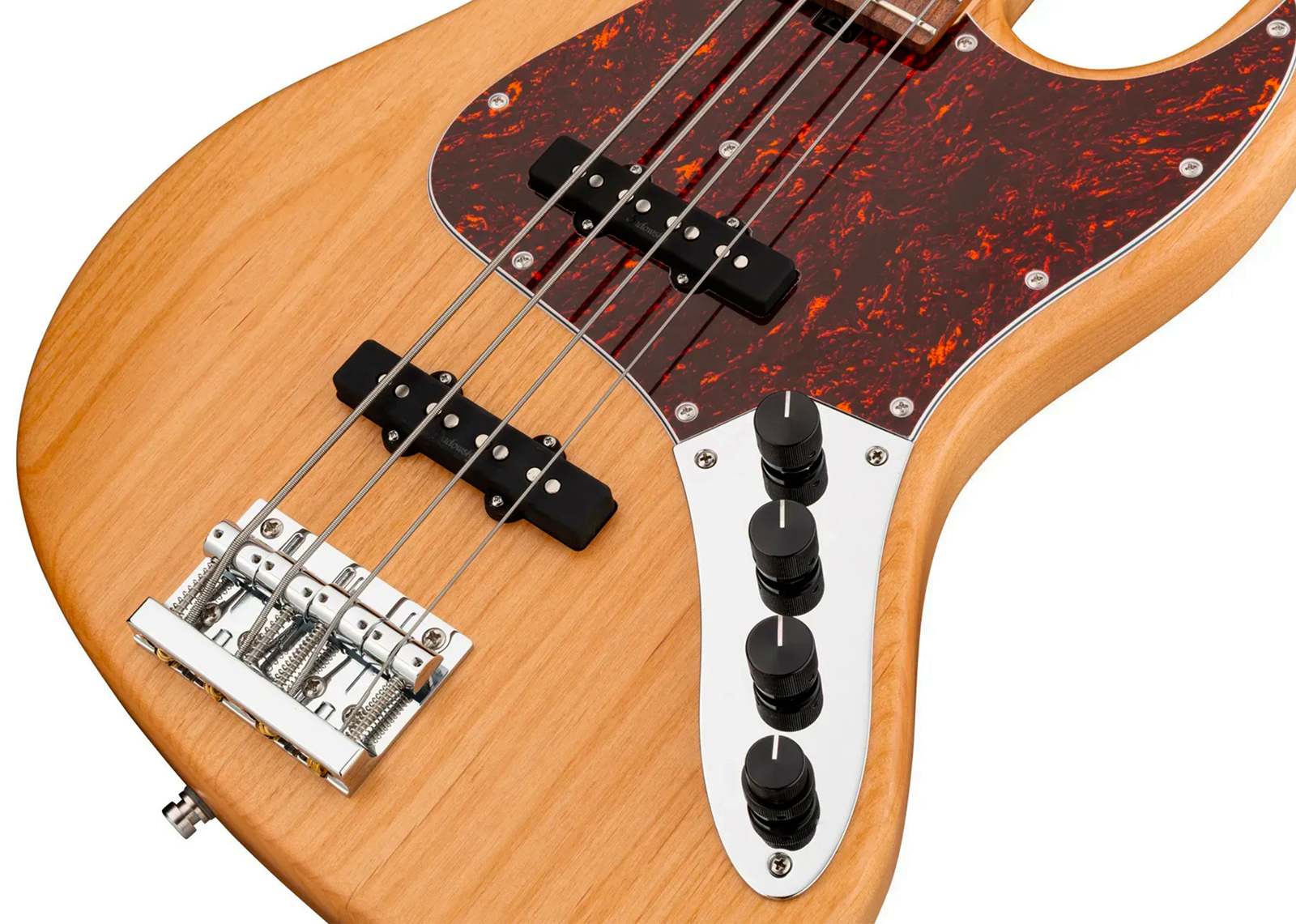 Sadowsky Vintage Jj Bass 21 Fret Alder 4c Metroline All Active Mor - Natural Transparent Satin - Basse Électrique Solid Body - Variation 3