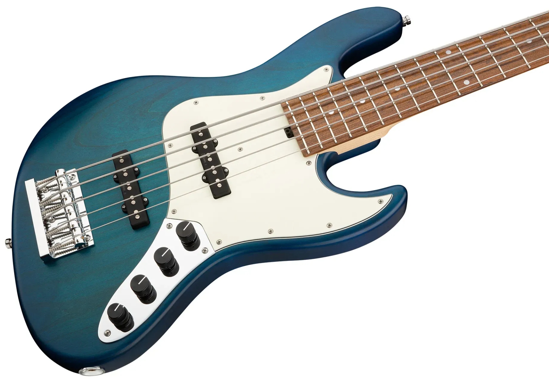 Sadowsky Vintage Jj Bass 21 Fret Alder 5c Metroline All Active Mor - Bora Blue Burst Transparent Satin - Basse Électrique Solid Body - Variation 2