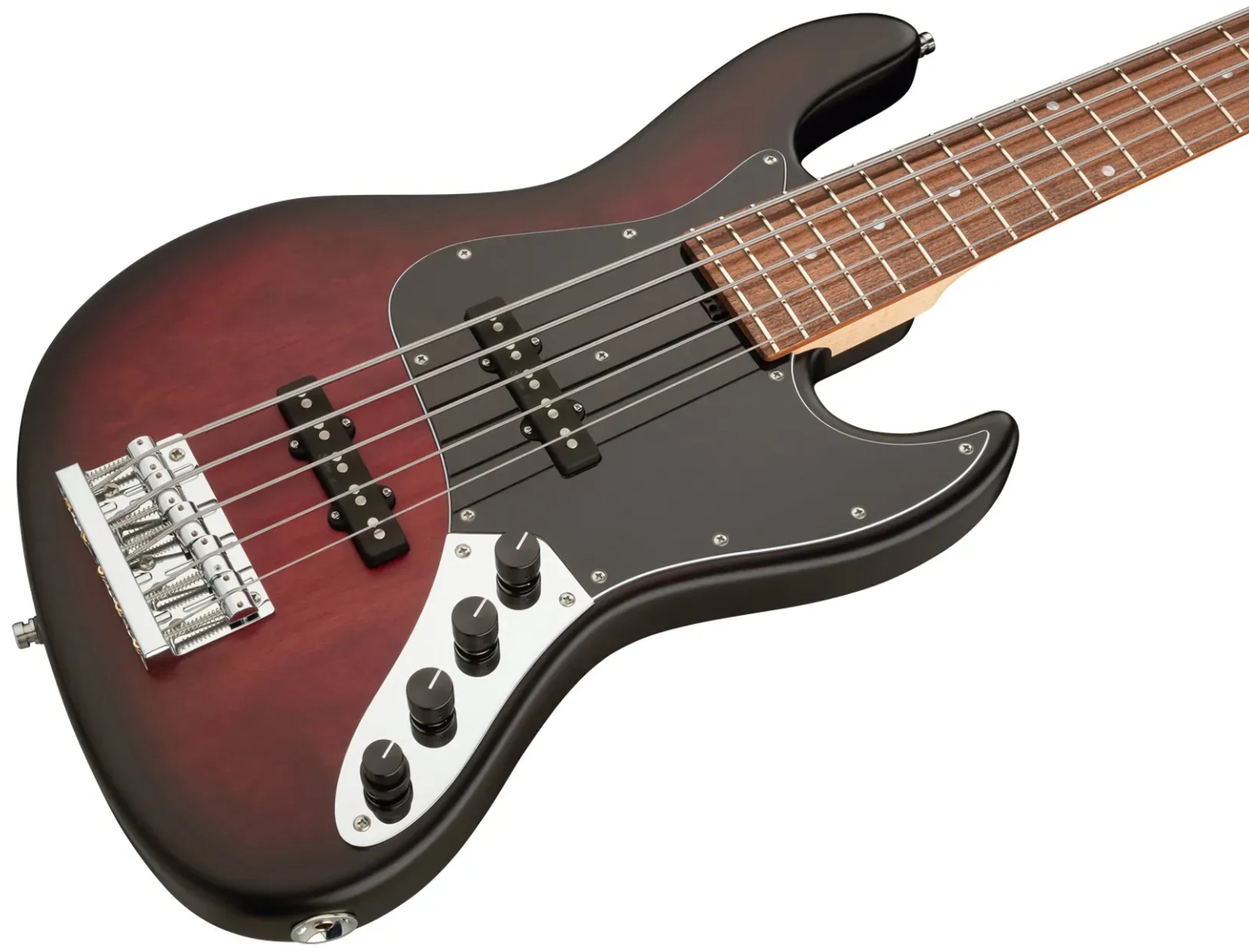 Sadowsky Vintage Jj Bass 21 Fret Alder 5c Metroline All Active Mor - Burgundy Blackburst Transparent Satin - Basse Électrique Solid Body - Variation 3