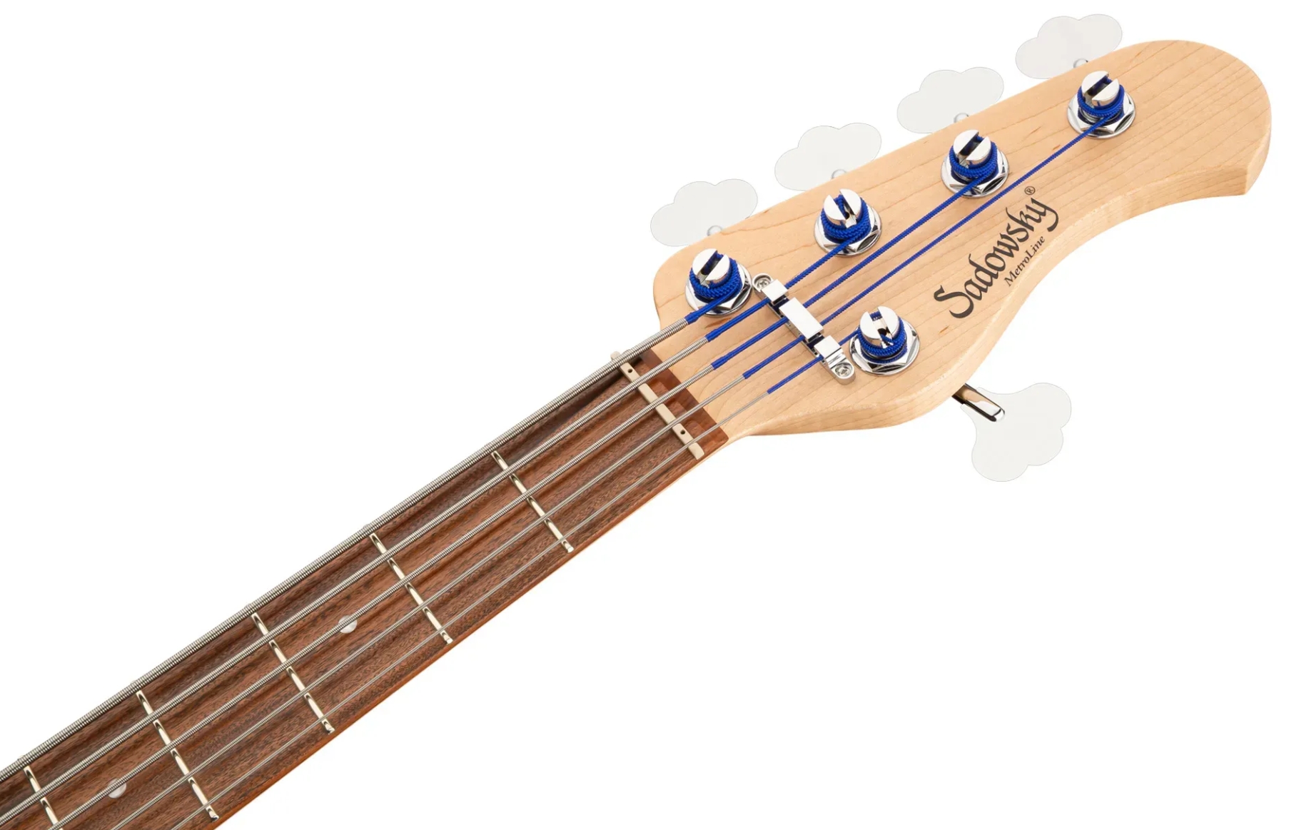 Sadowsky Vintage Jj Bass 21 Fret Alder 5c Metroline All Active Mor - Burgundy Blackburst Transparent Satin - Basse Électrique Solid Body - Variation 5