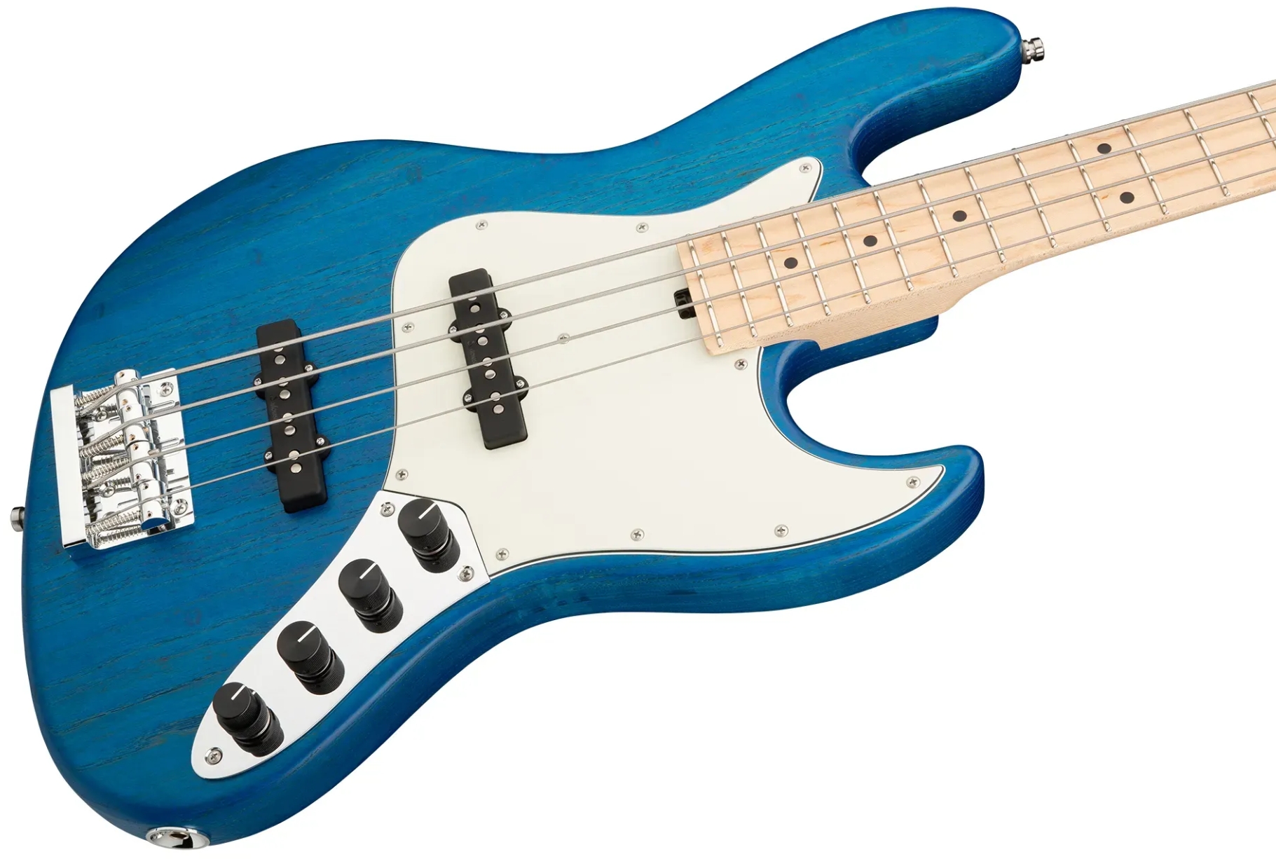 Sadowsky Vintage Jj Bass 21 Fret Ash 4c Metroline All Active Mn - Ocean Blue Transparent Satin - Basse Électrique Solid Body - Variation 2