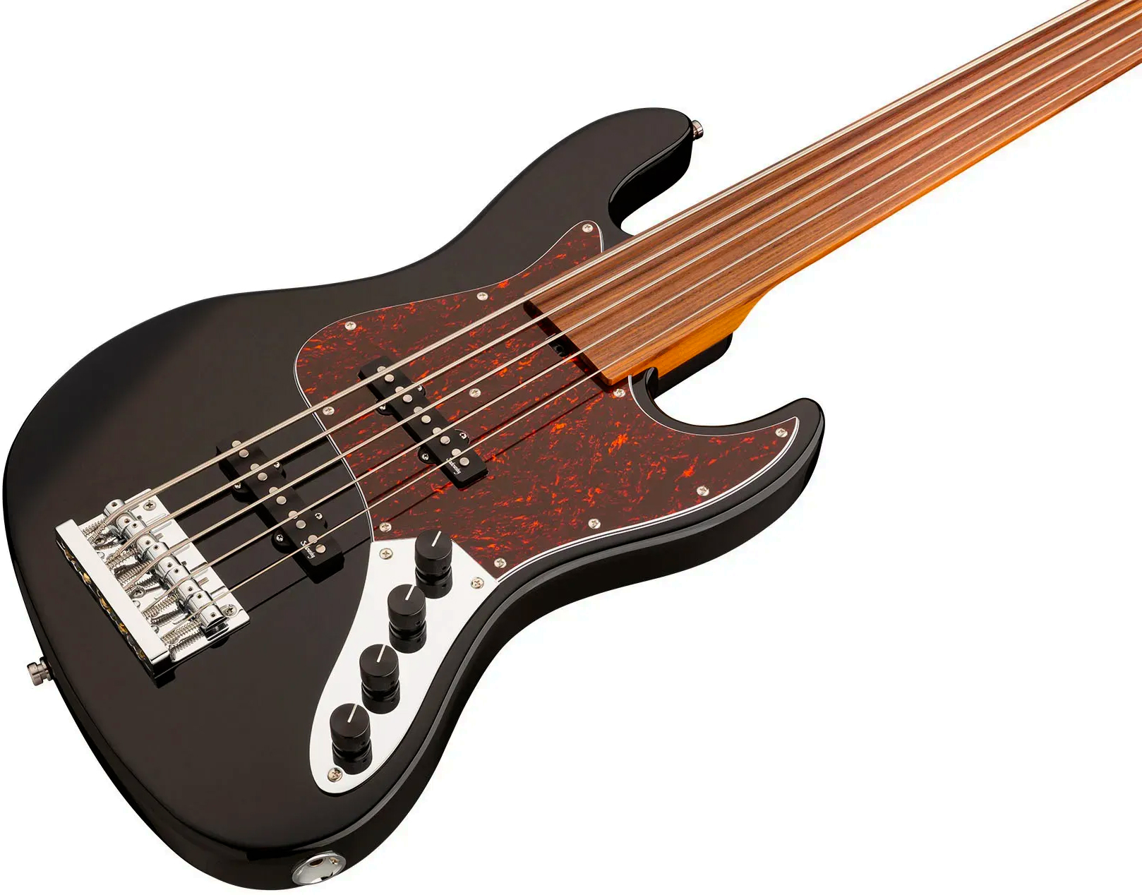 Sadowsky Vintage Jj Bass 21f 5c Fretless Metroexpress Mor - Black - Basse Électrique Solid Body - Variation 2