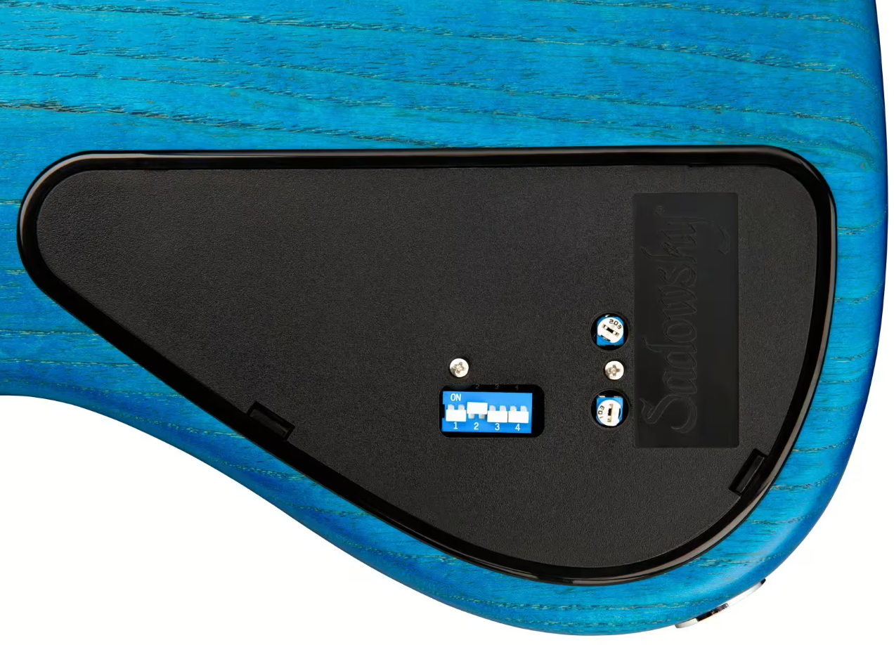 Sadowsky Will Lee 22-fret Ash 5c Metroline Signature All Active Mn - Ocean Blue Transparent Satin - Basse Électrique Solid Body - Variation 4