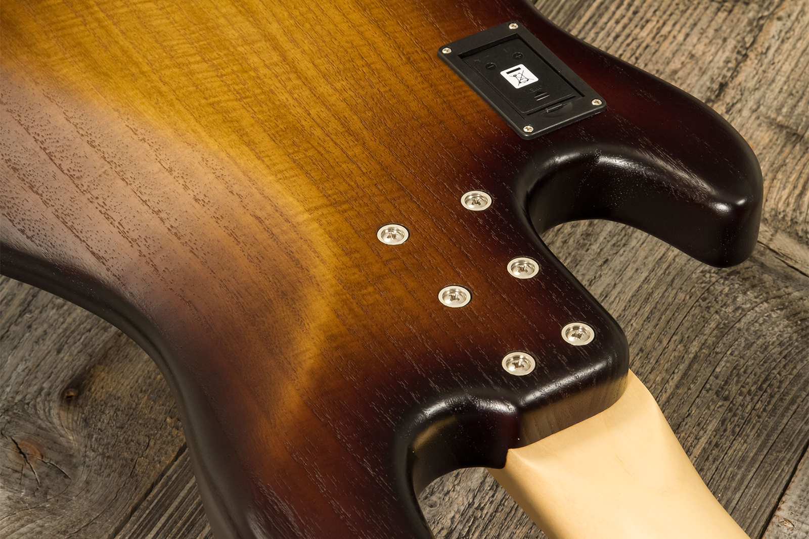 Sandberg California Tm4 Sl Superlight Black Dots 4c All Active Mn - Tobacco Sunburst - Basse Électrique Solid Body - Variation 3