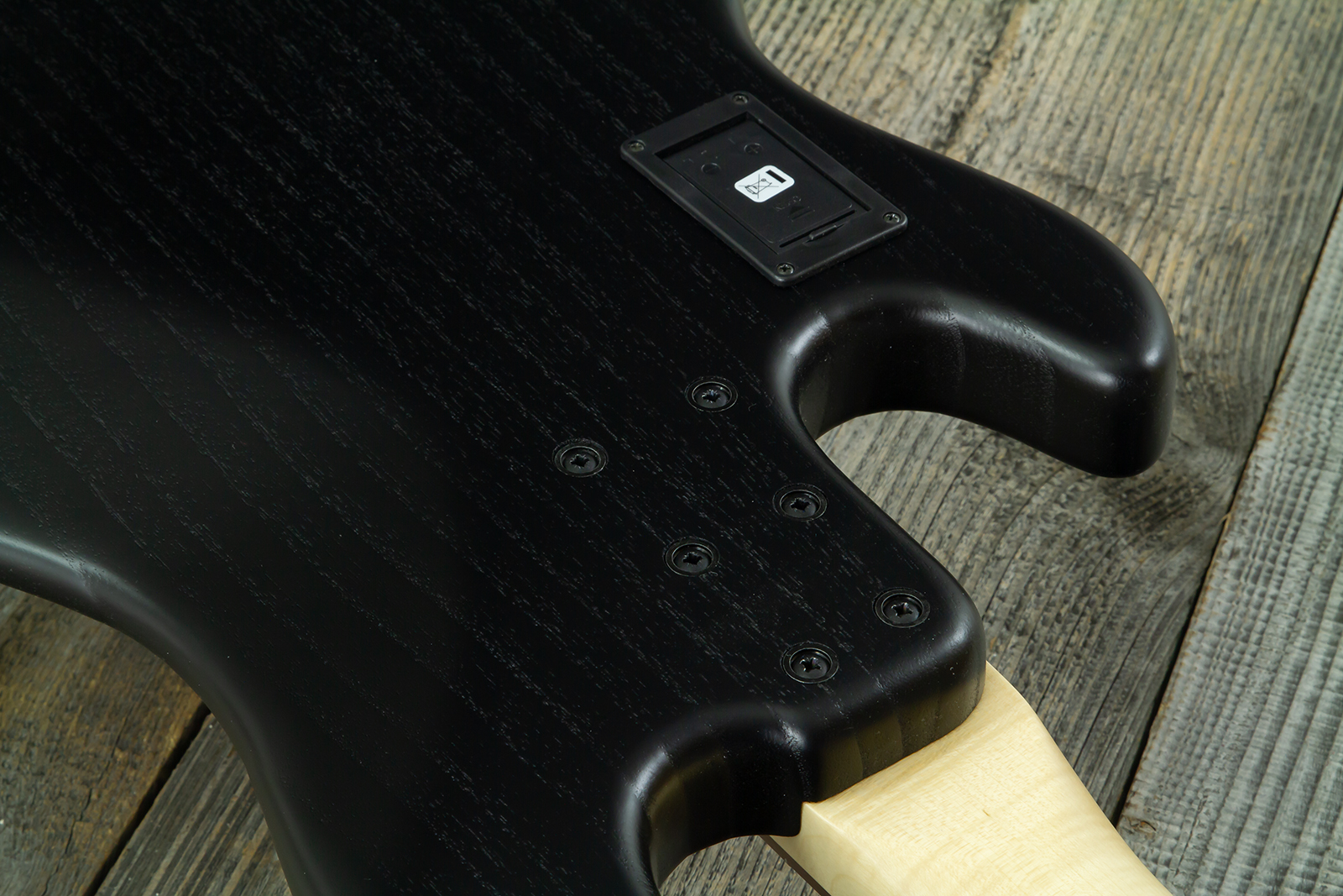 Sandberg California Tm4 Sl Superlight Gh 4c All Active Pf - Highgloss Black W. Matched Headstock - Basse Électrique Solid Body - Variation 9