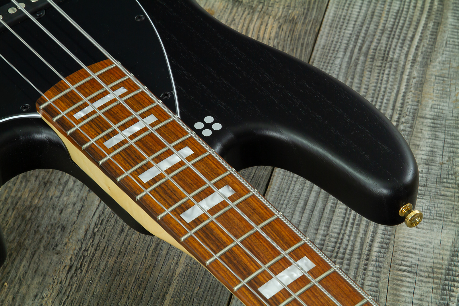 Sandberg California Tm4 Sl Superlight Gh 4c All Active Pf - Highgloss Black W. Matched Headstock - Basse Électrique Solid Body - Variation 5