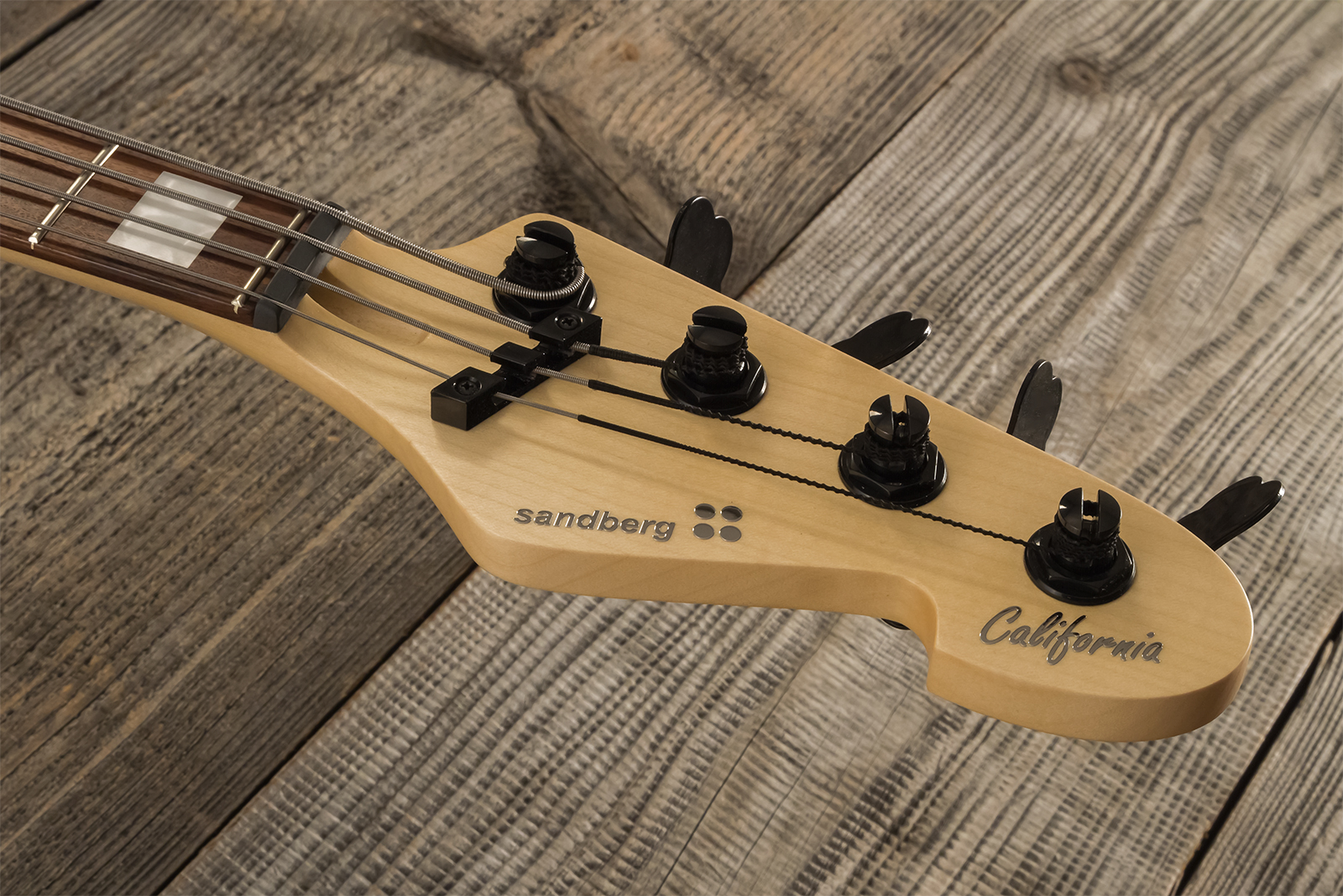 Sandberg California Tm4 Sl Superlight White Blocks All Active Pf - Black - Basse Électrique Solid Body - Variation 6