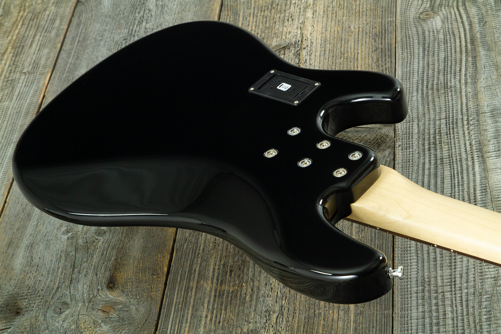 Sandberg California Vm4 Abalone Dots All 4c Active Rw - Highgloss Black - Basse Électrique Solid Body - Variation 10