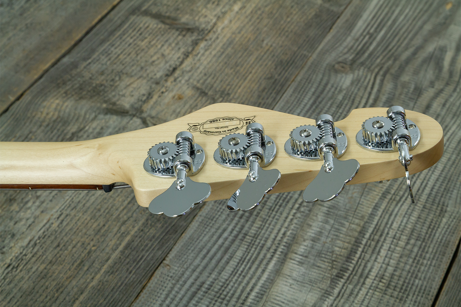 Sandberg California Vm4 Abalone Dots All 4c Active Rw - Highgloss Black - Basse Électrique Solid Body - Variation 13