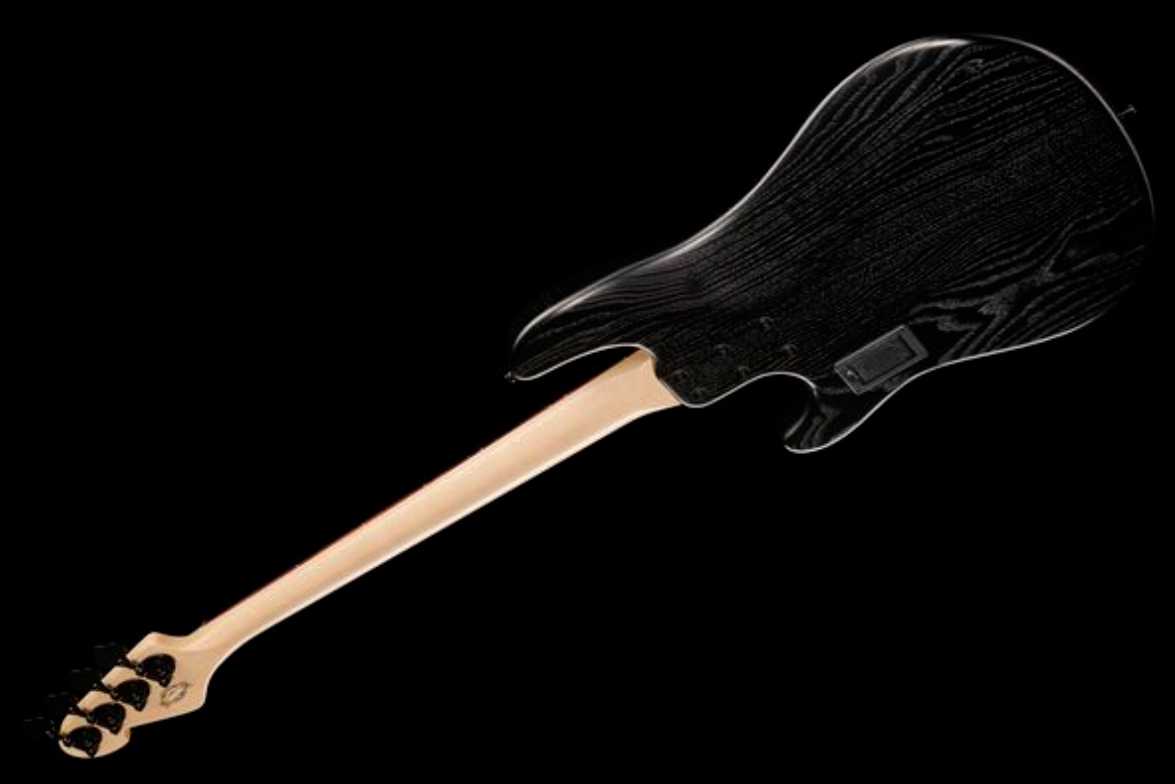 Sandberg California Vm4 White Dots All 4c Active Rw - Highgloss Black - Basse Électrique Solid Body - Variation 1