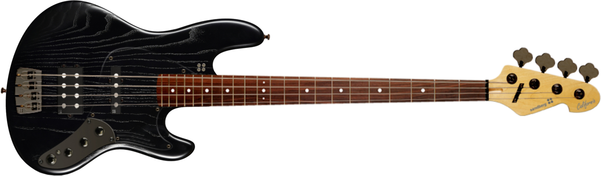 Sandberg California Grand Dark 4c Active Pf - Matt Black - Basse Électrique Solid Body - Main picture