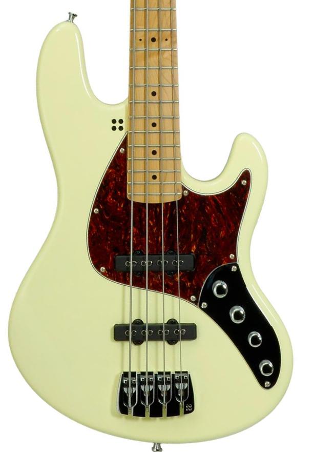 Basse électrique solid body Sandberg                       California TT Short Scale 4-String (MN) - Highgloss Creme