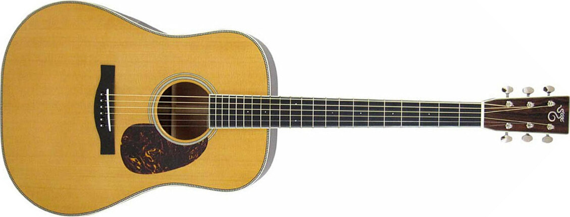 Santa Cruz Vintage Artist Dreadnought Epicea Palissandre - Natural - Guitare Acoustique - Main picture