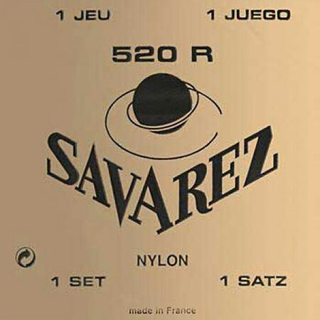 Savarez Jeu De 6 Cordes Classic 520r Carte Rouge Tension Forte - Cordes Guitare Classique Nylon - Main picture