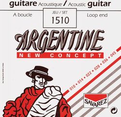 Cordes guitare acoustique Savarez Argentine 1510 Red XL 10-45 - Jeu de 6 cordes