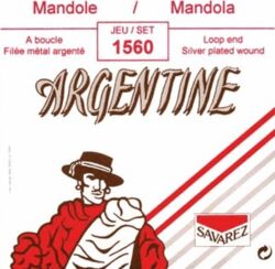 Cordes mandoline Savarez Mandole 8C Argentine à boucle - Jeu de 6 cordes