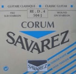 Cordes guitare classique nylon Savarez RE-4 BLEU FILE ARGENTE - Corde au détail