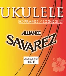 Cordes ukelele Savarez 140R Alliance Ukulélé Soprano Concert - Jeu de 6 cordes