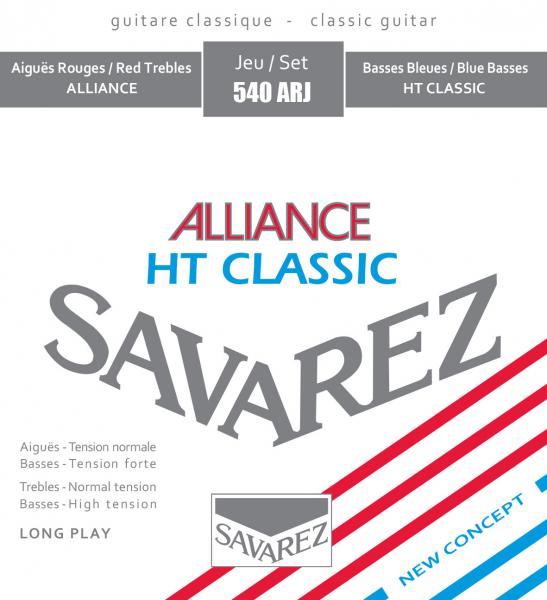 Cordes guitare classique nylon Savarez 540ARJ Alliance HT Classic Tirant Mixte - jeu de 6 cordes