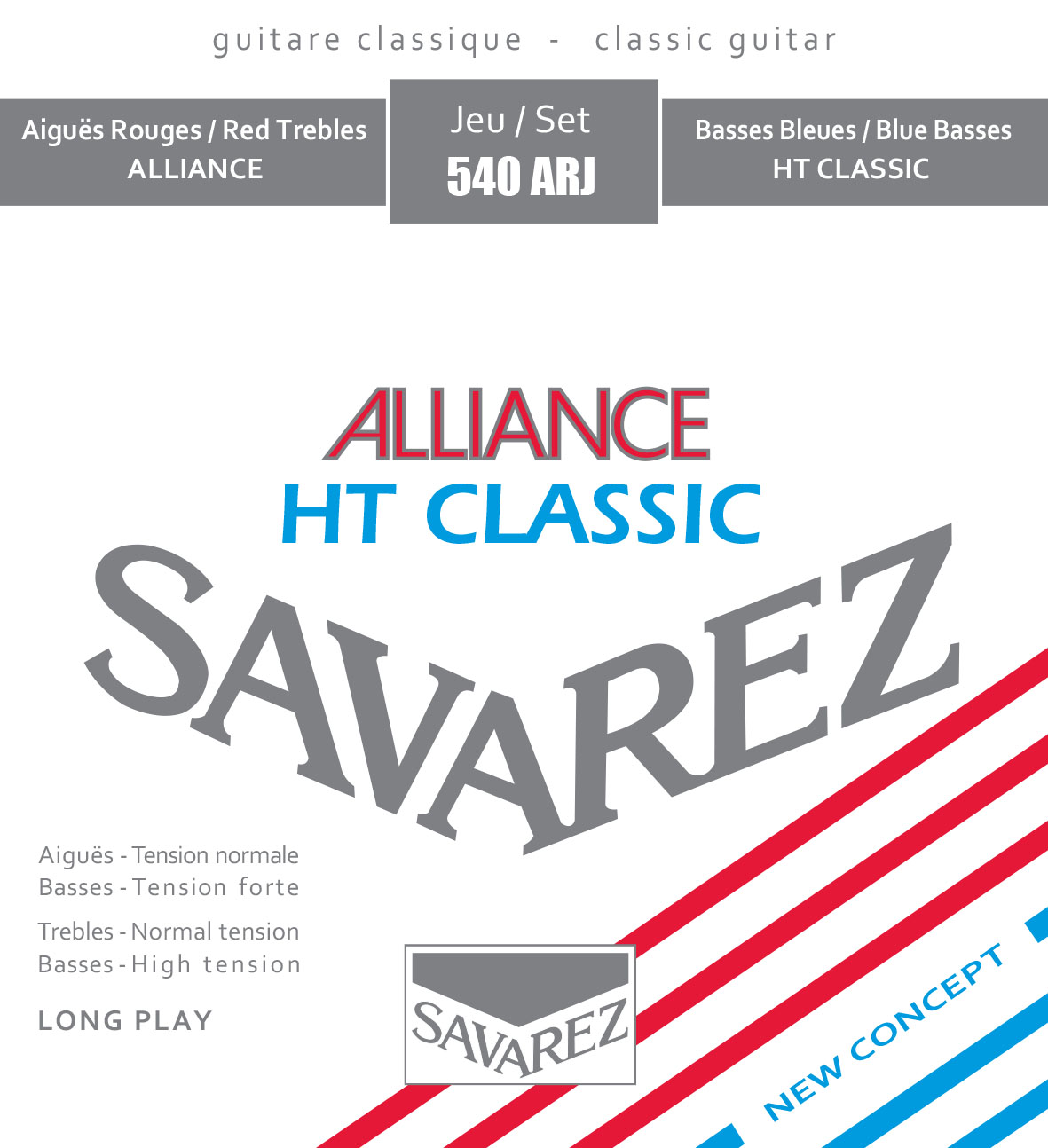 Savarez 540arj Alliance Ht Classic Tirant Mixte - Cordes Guitare Classique Nylon - Variation 1