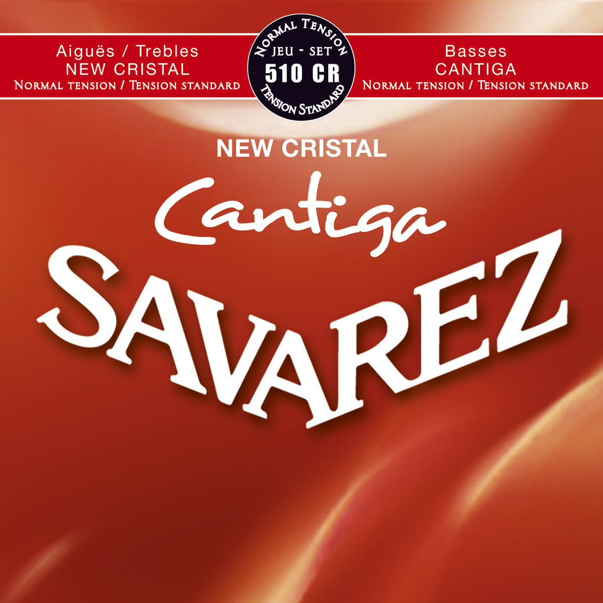 Savarez Jeu De 6 Cordes Acoustic / Classique (6) 510cr Cantiga New Cristal Tension Normale - Cordes Guitare Classique Nylon - Variation 1