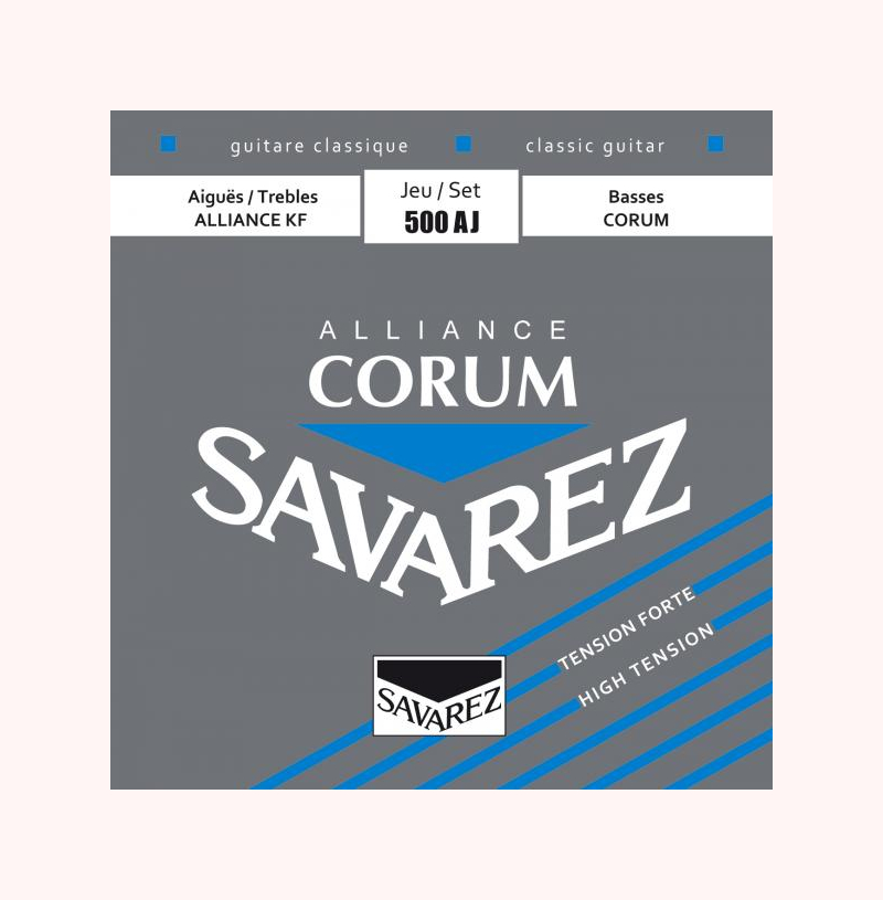 Savarez Jeu De 6 Cordes Guit. Classique Corum Alliance Tension Forte 500aj - Cordes Guitare Classique Nylon - Variation 1