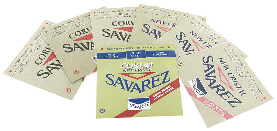 Savarez Jeu De 6 Cordes New Cristal Corum Normal Tension 500cr - Cordes Guitare Classique Nylon - Variation 1