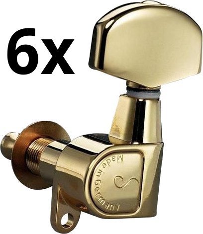 Schaller M6 Mini Guitar Tuners 3x3 Gold - - MÉcanique - Variation 1