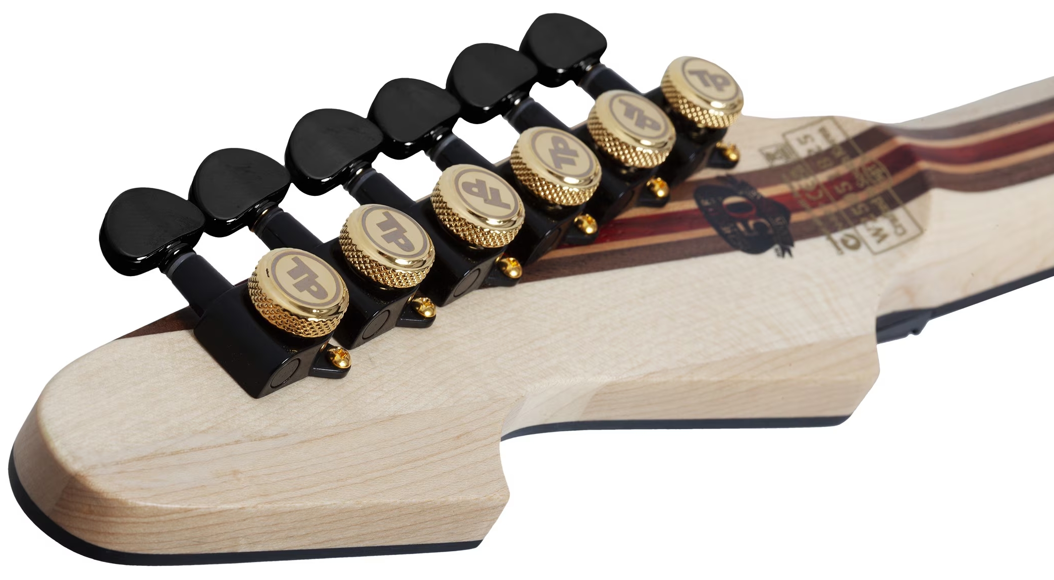 Schecter Avenger Fr-s 50th Ann. 2h Sustainiac Fr Eb - 50th Gold Burst - Guitare Électrique MÉtal - Variation 8