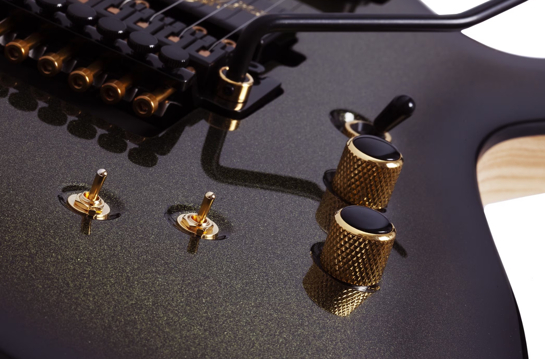 Schecter Avenger Fr-s 50th Ann. Lh Gaucher 2h Sustainiac Fr Eb - 50th Gold Burst - Guitare Électrique MÉtal - Variation 4