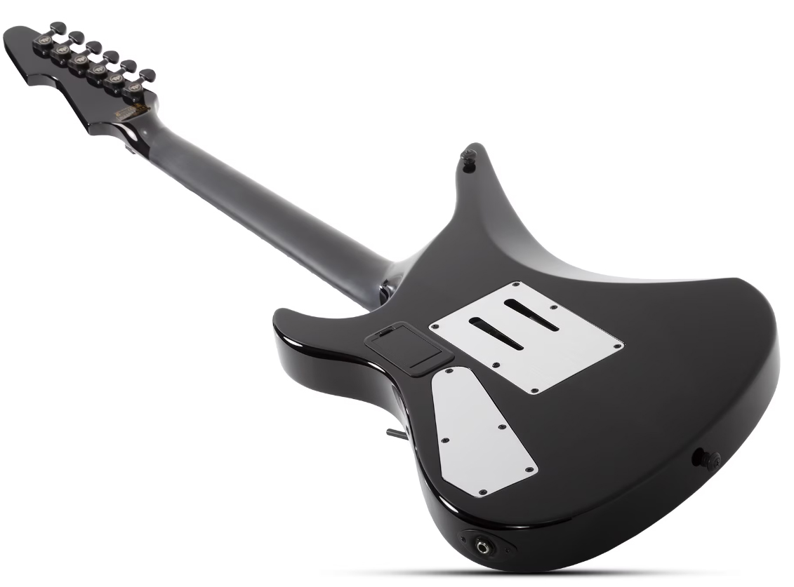 Schecter Avenger Pryzm Palladium 2h Fishman Fluence Modern Fr Eb - Gloss Black - Guitare Électrique 7 Cordes - Variation 5