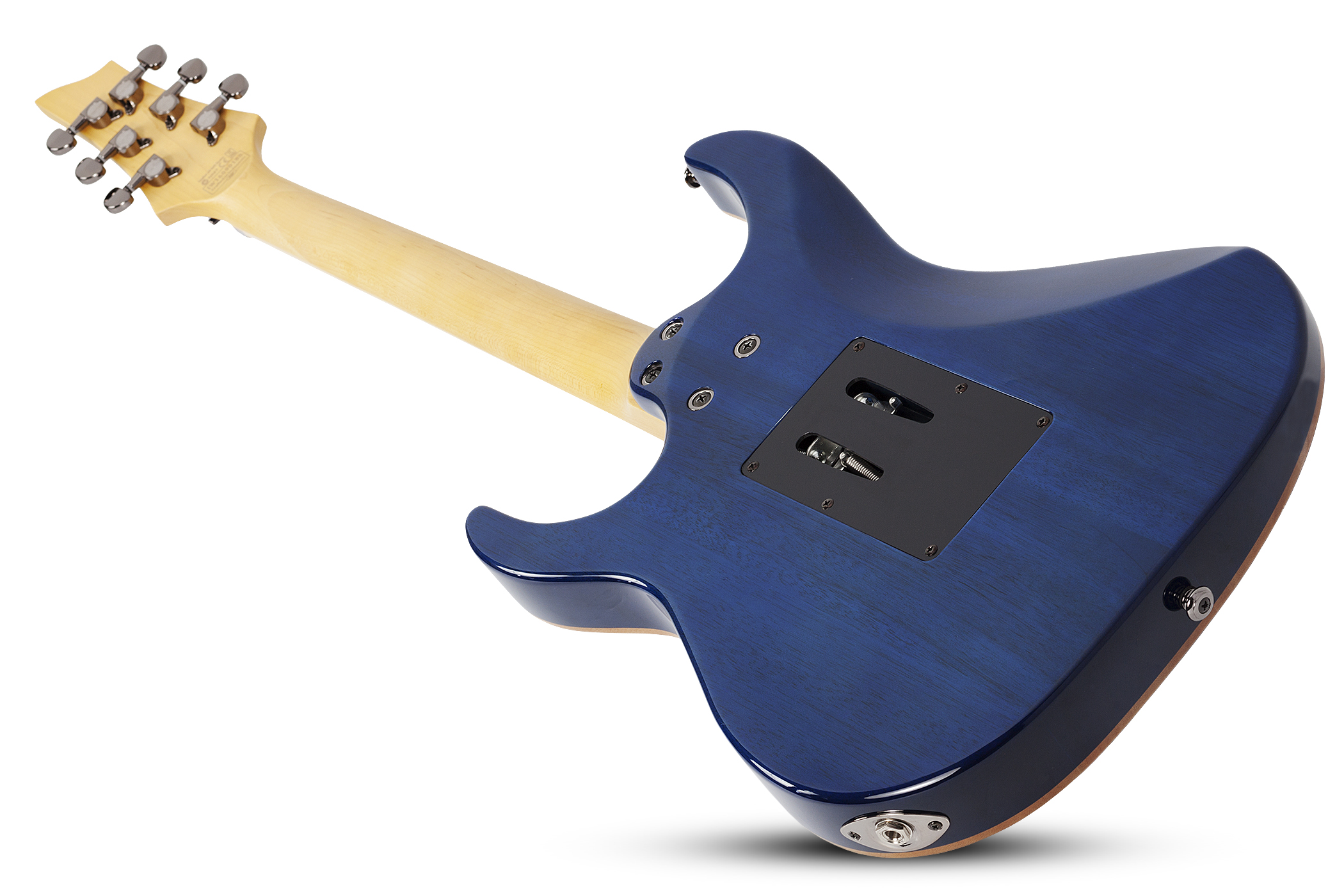 Schecter Banshee-6 Fr Extreme Hh Rw - Ocean Blue Burst - Guitare Électrique Forme Str - Variation 4