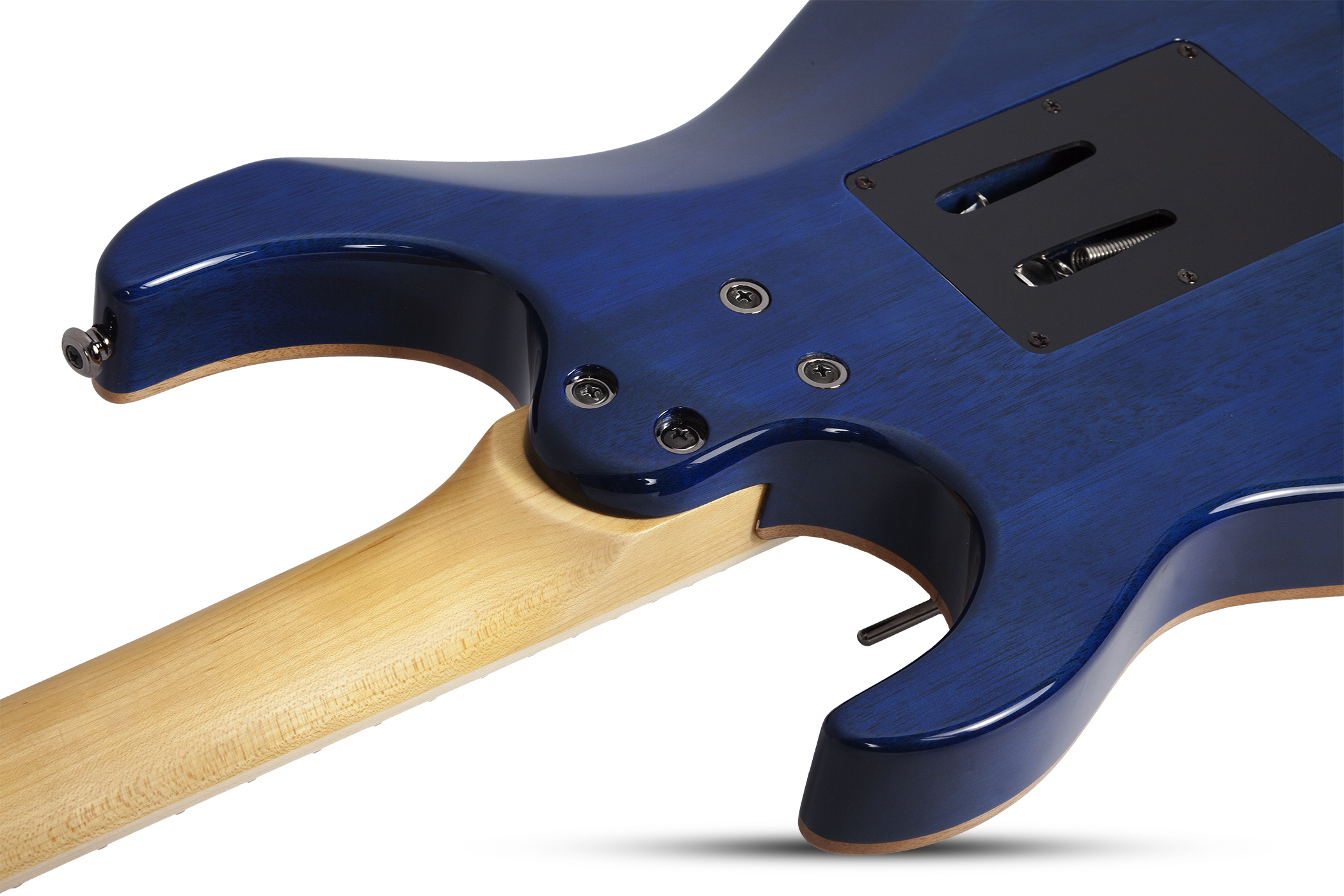 Schecter Banshee-6 Fr Extreme Hh Rw - Ocean Blue Burst - Guitare Électrique Forme Str - Variation 5
