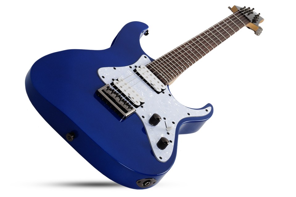 Schecter Banshee 6 Sgr 2h Ht Rw - Electric Blue - Guitare Électrique Forme Str - Variation 1