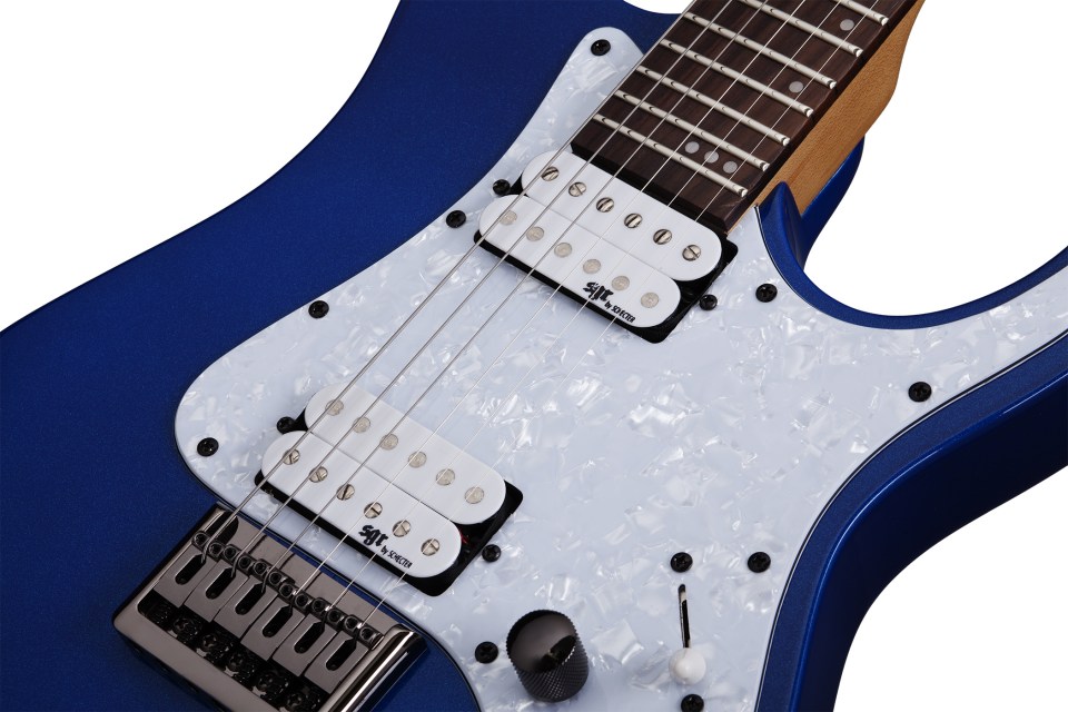 Schecter Banshee 6 Sgr 2h Ht Rw - Electric Blue - Guitare Électrique Forme Str - Variation 2