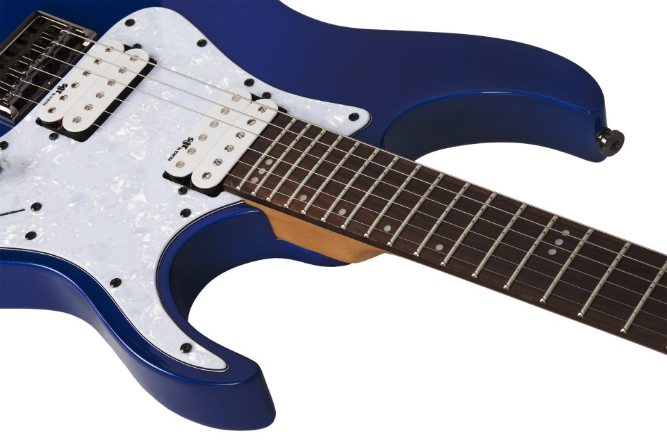 Schecter Banshee 6 Sgr 2h Ht Rw - Electric Blue - Guitare Électrique Forme Str - Variation 3